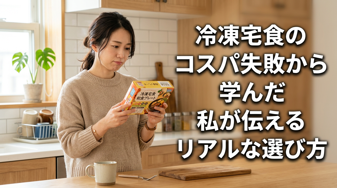 冷凍宅食のコスパ失敗から学んだ私