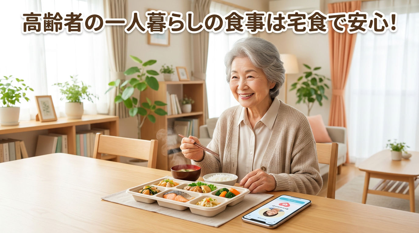 高齢者の一人暮らしの食事は宅食で安心!