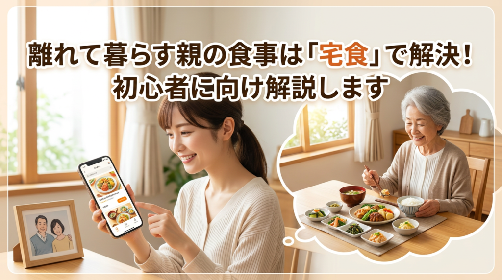 離れて暮らす親の食事は「宅食」で