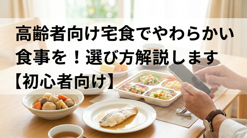 高齢者向け宅食でやわらかい食事を