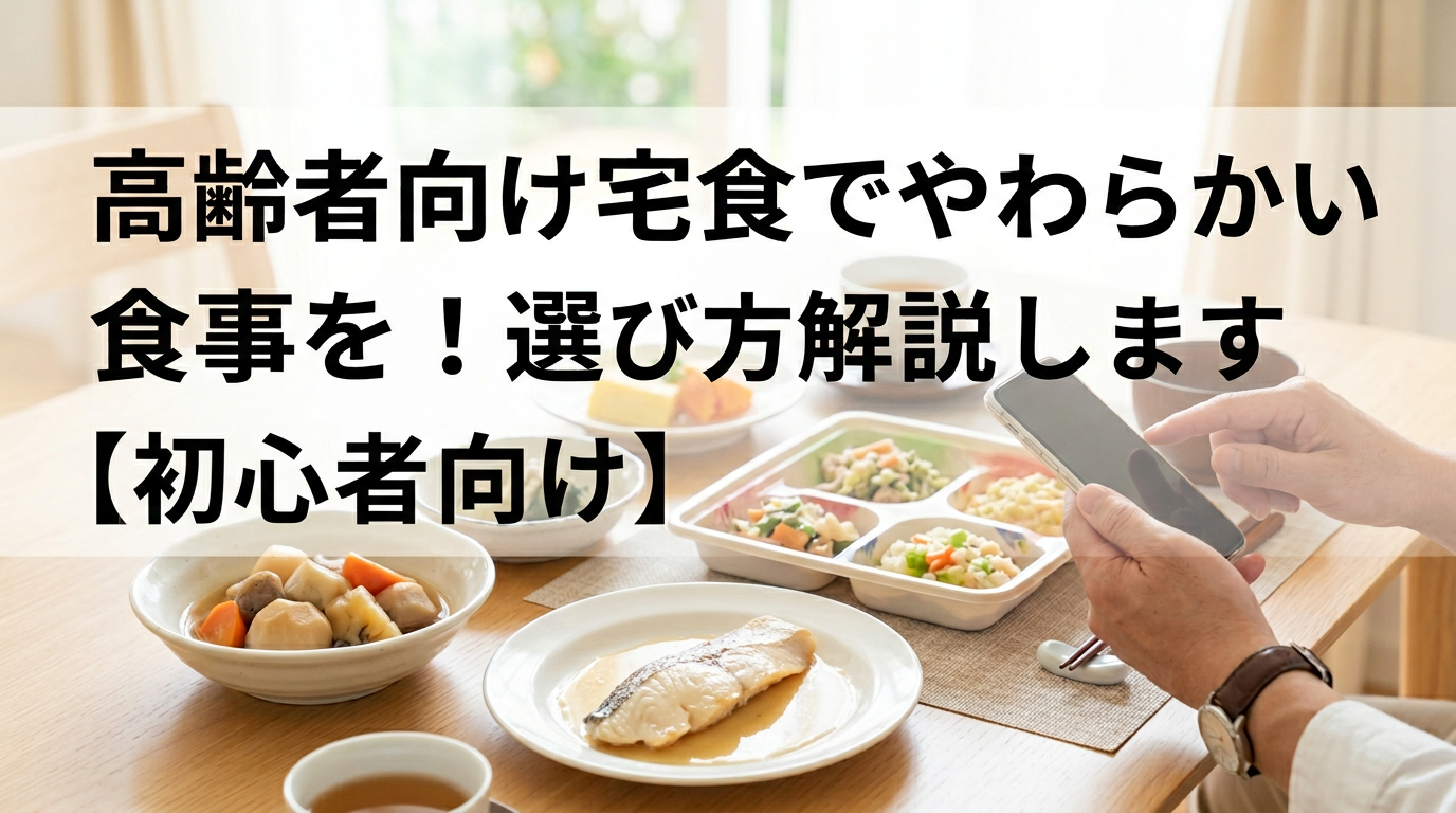 高齢者向け宅食でやわらかい食事を