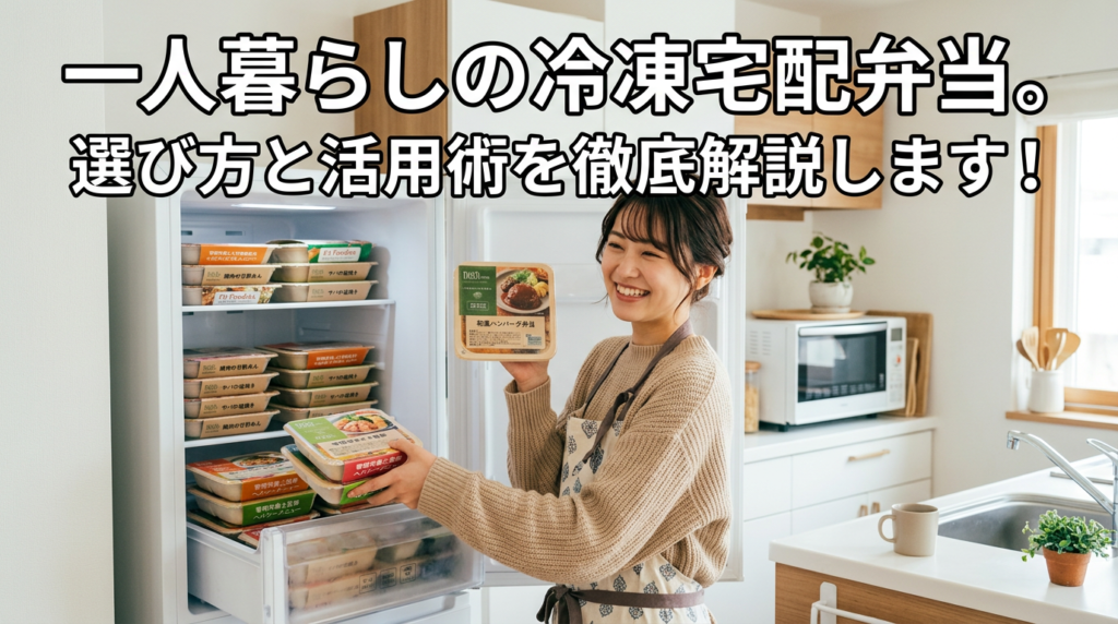 一人暮らしの冷凍宅配弁当！選び方と活用術