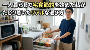 一人暮らしで宅食節約